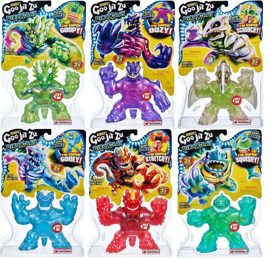 Heroes of Goo Jit Zu Dino X-Ray Hero Pack - Choose from list