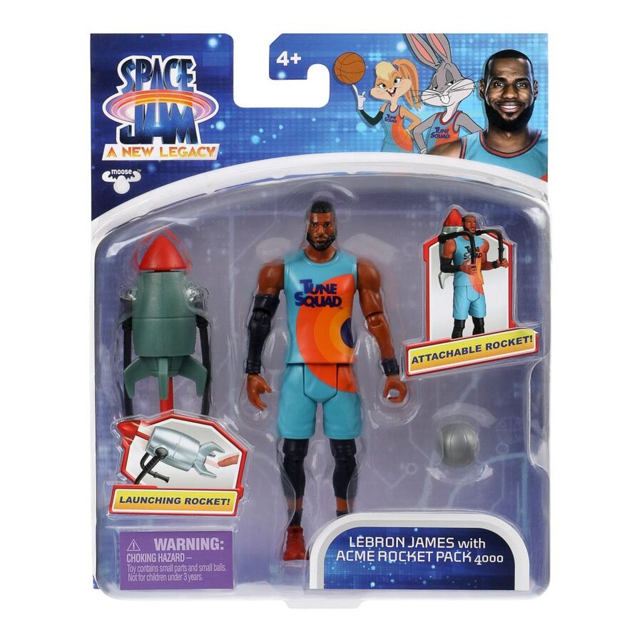 Space Jam New Legacy Ballers Figure Pack Lebron James With Acme Rocket ...