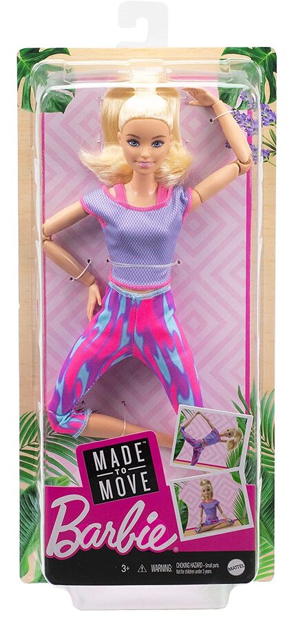 Barbie Puppe-Mattel-Made To Move Yoga Fitness Outfit Select: GXF04