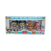 Funko Pop Disney - Mickey & Friends Holiday Pop! 4-Pack (Flocked)