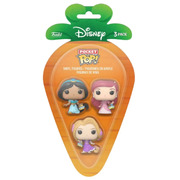 Funko Pocket Pop Disney Princess Jasmine, Rapunzel & Ariel Carrot 3 Pack