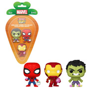 Funko Pocket Pop Marvel Comics Spider-Man Iron Man & Hulk Carrot 3 Pack