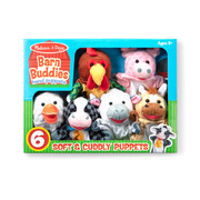 Melissa & Doug Barn Buddies 6 Piece Hand Puppets