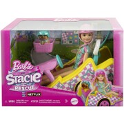 Barbie and Stacie to the Rescue - Racer Doll with Go-Kart Toy Car HRM08