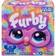 Fur Furby Tie Dye Plush Interactive Toy
