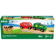 Brio World Farm Battery Train 4pc 36018