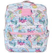 Loungefly My Little Pony Sky Scene All-Over Print Nylon Square Mini Backpack