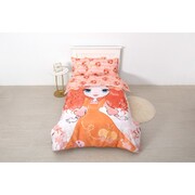 Emma Memma Quilt Cover Set Orange - Double Bed