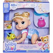 Baby Alive Crawl 'n Play Harper Hugs Doll Blonde Hair