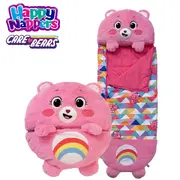 Happy Nappers Care Bears On The Go Sleep Sack Surprise Pillow - Cheer Bear