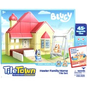 Tile Town Bluey Heeler Home Magnetic Tiles Playset