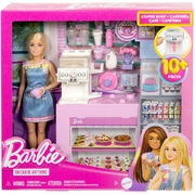 Barbie Coffee Shop Playset with Blonde Barista Doll HXN94