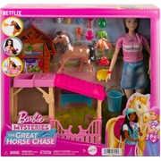 Barbie Mysteries: The Great Horse Chase Stable Playset With Fashion Doll HXJ40