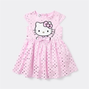 Hello Kitty Kids Woven Print Dress - Pink