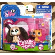 LPS Littlest Pet Shop Cutest Pets Beagle #2413 Cat #2414 (some package damage)