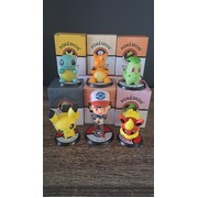 Pokemon Figures 6pcs set - Pikachu, Ash, Charizard, 