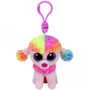 Ty Beanie Boos Clip Ons Rainbow The Multicoloured Poodle