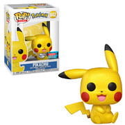 Funko POP Pokemon Pikachu Sitting Diamond Glitter Festival of Fun 2021 #842 Vinyl Figure