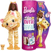 Barbie Cutie Reveal Dark Hair Doll Orange Cat