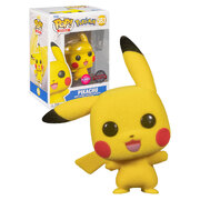 Funko POP Pokemon Pikachu Flocked (Waving) #553 Vinyl Figure