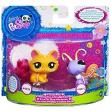 LPS Littlest Pet Shop Cutest Pets Cat #2576 and Butterfly #2577 (Slight Damage Package)