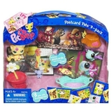 Littlest Pet Shop Postcard Pets 3-Pack Cat 1231, squirrel 1233 and butterfly 1232