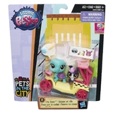 Littlest Pet Shop City Rides Toodles Tortuga #73 and Lolly Lapinfluff #74