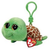 Ty Beanie Boos Clip Ons Zippy Greent Turtle Plush