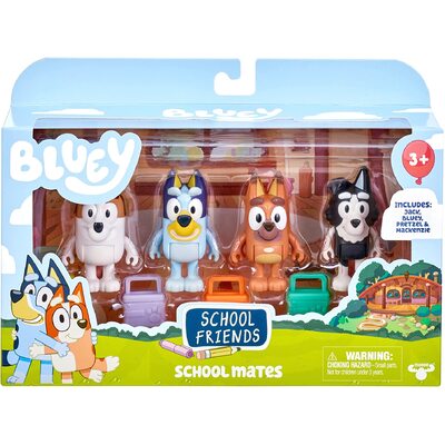 Bluey School Friends School Mates Figures 4pk