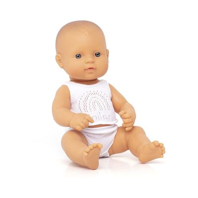 Miniland Educational Baby Doll Caucasian Girl 32cm Boxed