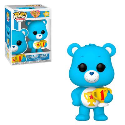 Funko Pop Care Bears 40th Champ Bear (Chase Flocked) #1203 