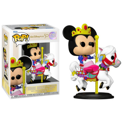 Funko POP Walt Disney World 50th Minnie Mouse on Prince Charming Regal Carrousel #1251 Vinyl Figure