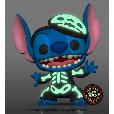 Funko Pop! Disney Lilo & Stitch Skeleton Stitch (Chase Glow) #1234 Vinyl Figure