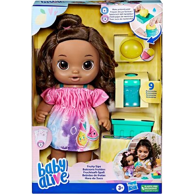 Hasbro Baby Alive Fruity Sips Lemon Baby Brunette 