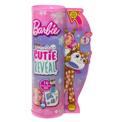 Barbie Cutie Reveal Snowflake Sparkle Doll Deer