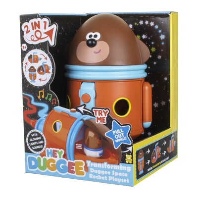 Hey Duggee Transforming Duggee Space Rocket Playset