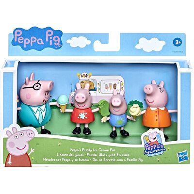 Peppa Pig Peppa's Club Peppa's Family Ice Cream Fun Figure 4-Pack