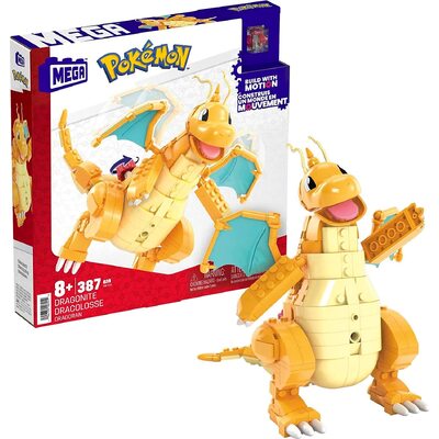 MEGA Brands Pokemon Dragonite Building Set - 387pcs