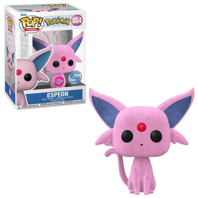 Funko POP Pokemon Espeon Flocked #884 Vinyl Figure