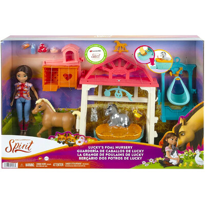 DreamWorks Spirit Lucky's Foal Nursery Playset