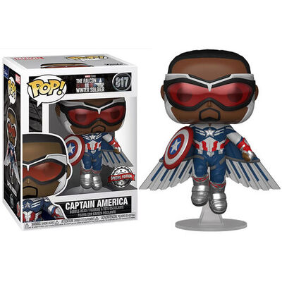 Funko Pop Marvel The Falcon Winter Soldier Captain America (Flying) #817 Vinyl Figure