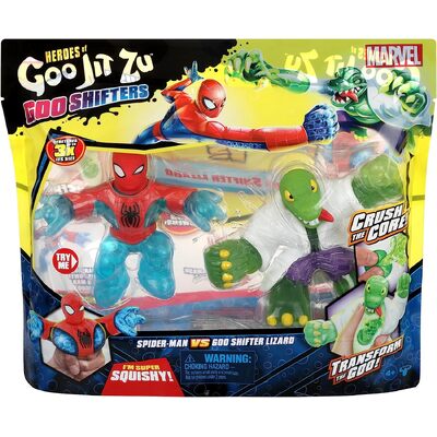 Heroes of Goo Jit Zu Marvel Goo Shifters Spider-Man VS Goo Shifter Lizard