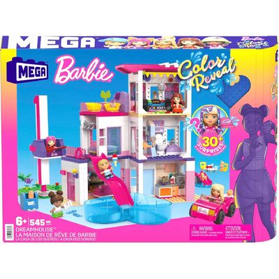 Mega Barbie Color Reveal Dreamhouse Building Kit (545 Pieces)