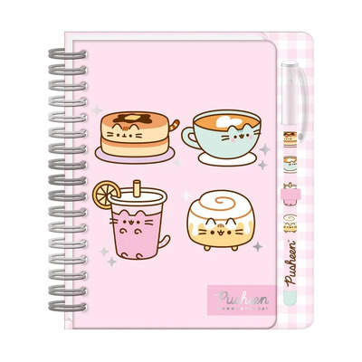 Pusheen The Cat Breakfast Club A5 Notebook with Pen & Sticky Note