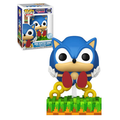 Funko Pop Sonic The Hedgehog Ring Scatter Sonic #918 Vinyl Figure