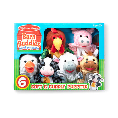 Melissa & Doug Barn Buddies 6 Piece Hand Puppets