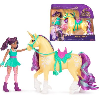 Unicorn Academy Small Doll and Unicorn - Ava and Leaf