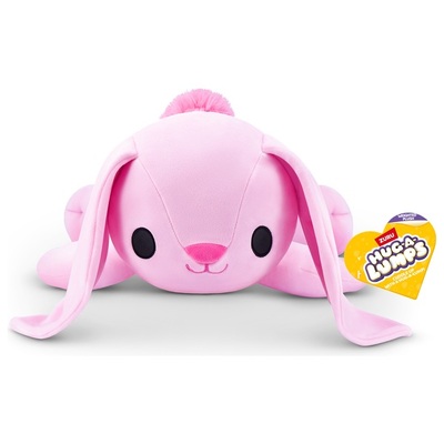 Zuru Hug a Lumps Soft Weighted Toy Plush - Hazel the Pink Bunny