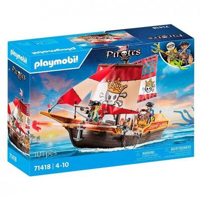 Playmobil Pirate Ship 101pc 71418