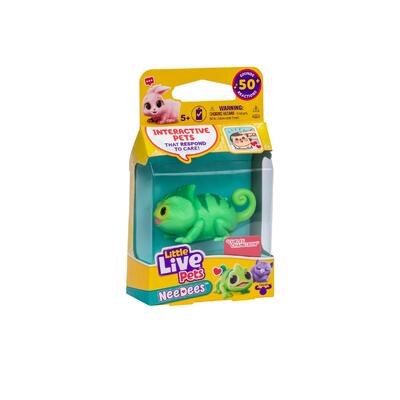 Little Live Pets NeeDees Single Pack Interactive Pet -Curlee Chameleon